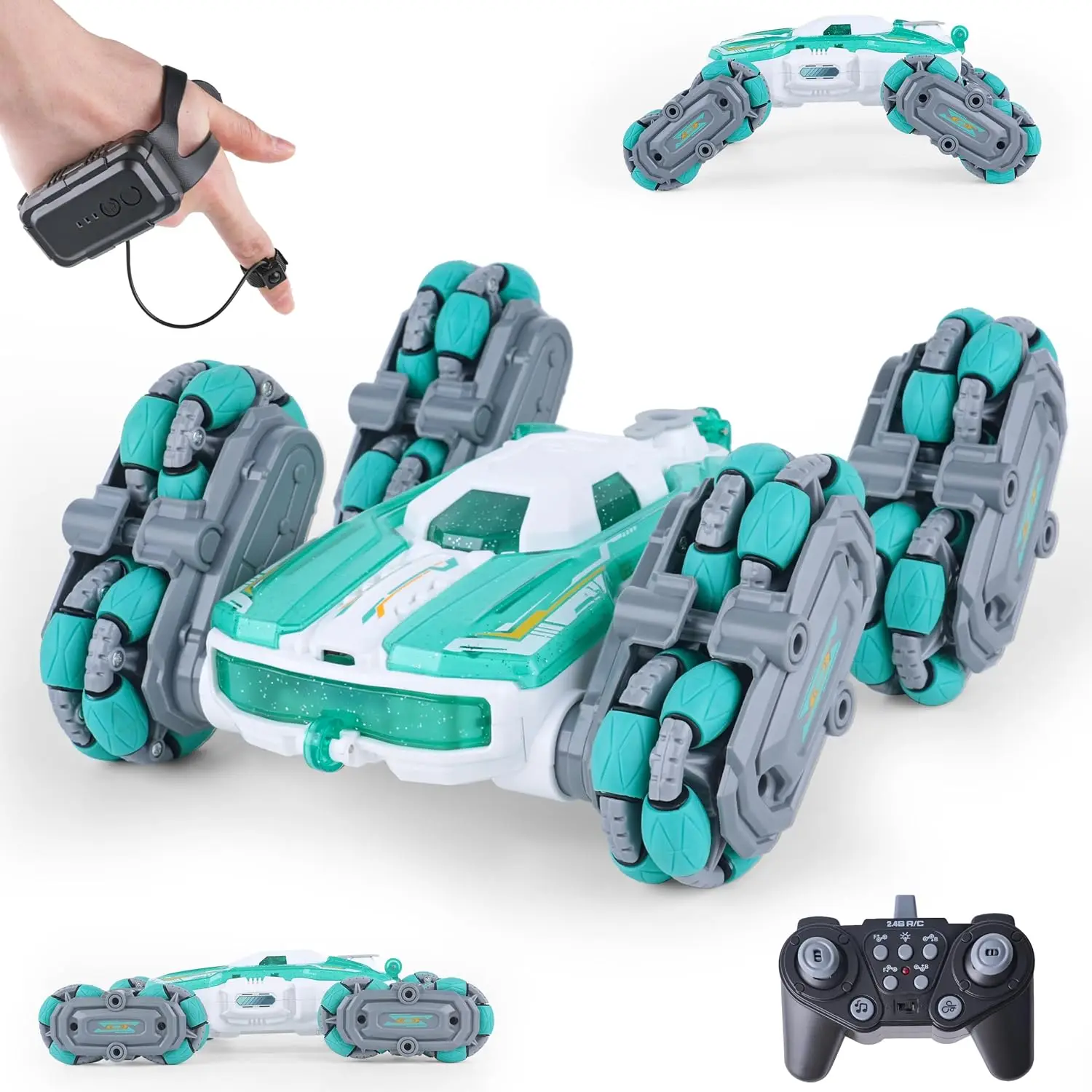 8WD Gesture Sensing RC Stunt Truck, Remote Control Car Toy for Kids