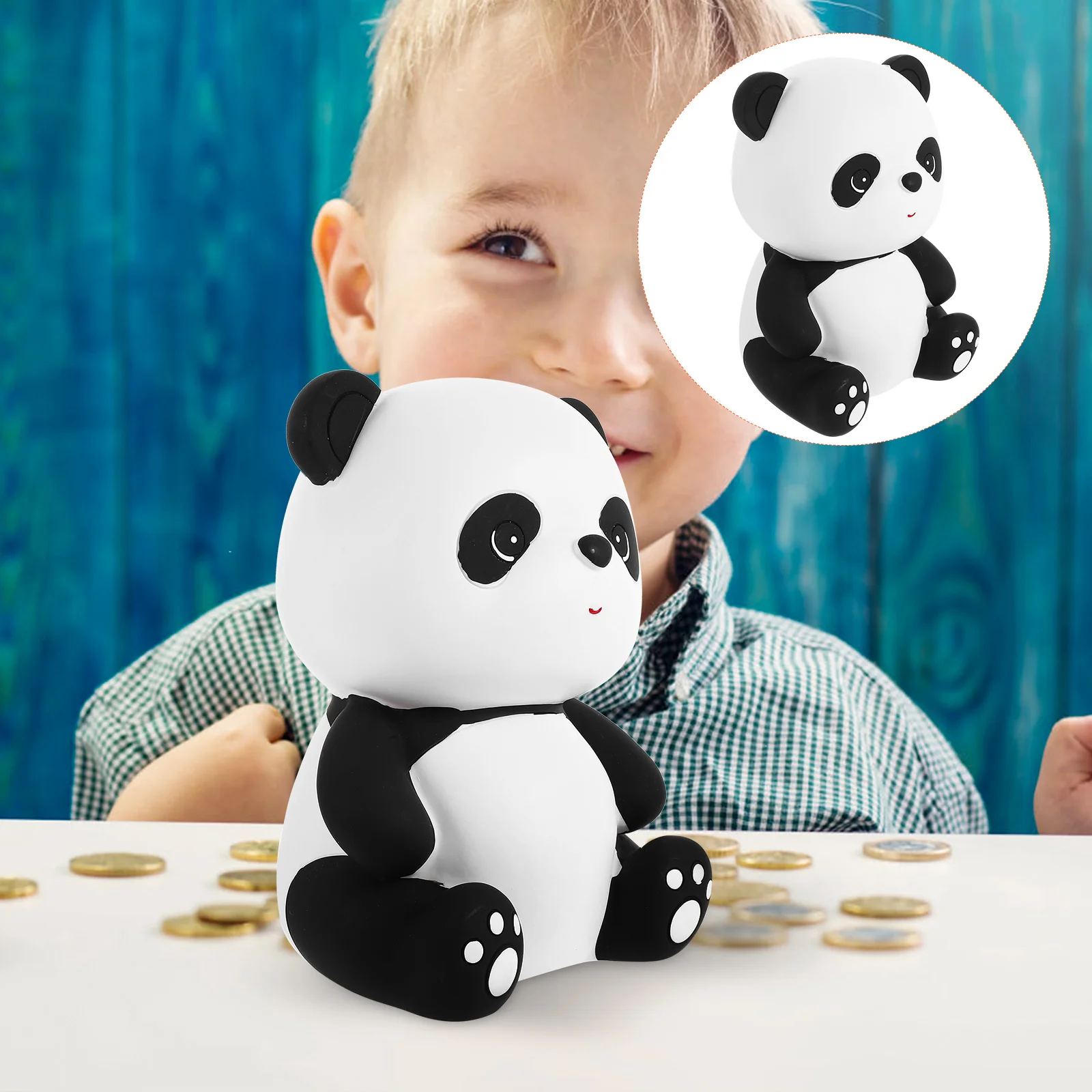 

Coin Piggy Bank The Animal Novelty Holder Jar Cartoon Panda Container Child Money