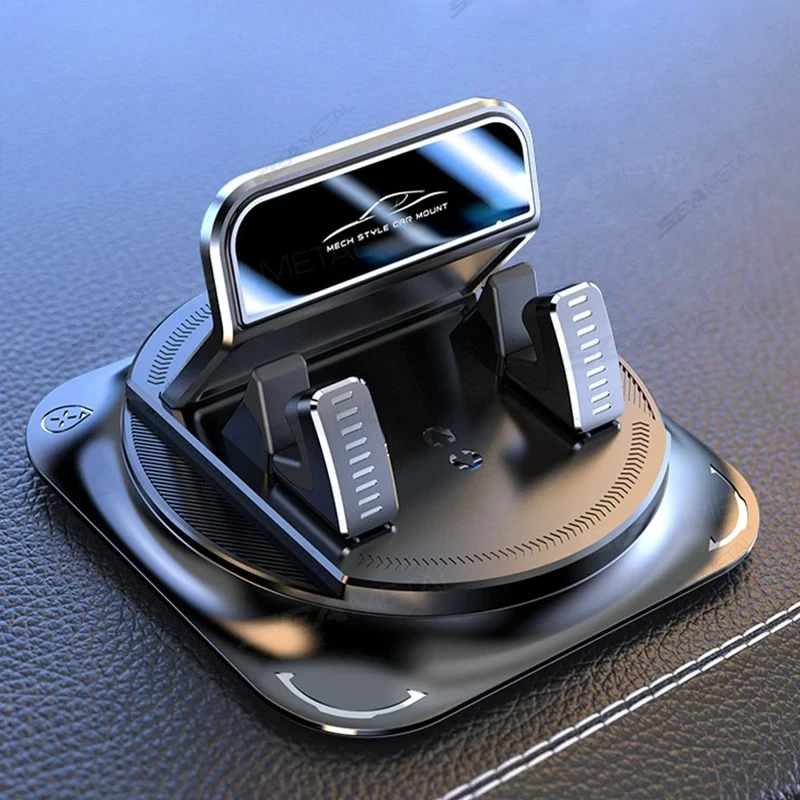 Supporto per Telefono da Auto Antiscivolo in Silicone, Porta Cellulare per Cruscotto con Rotazione a 360 Gradi, Supporto Universale per Navigazione Head-Up