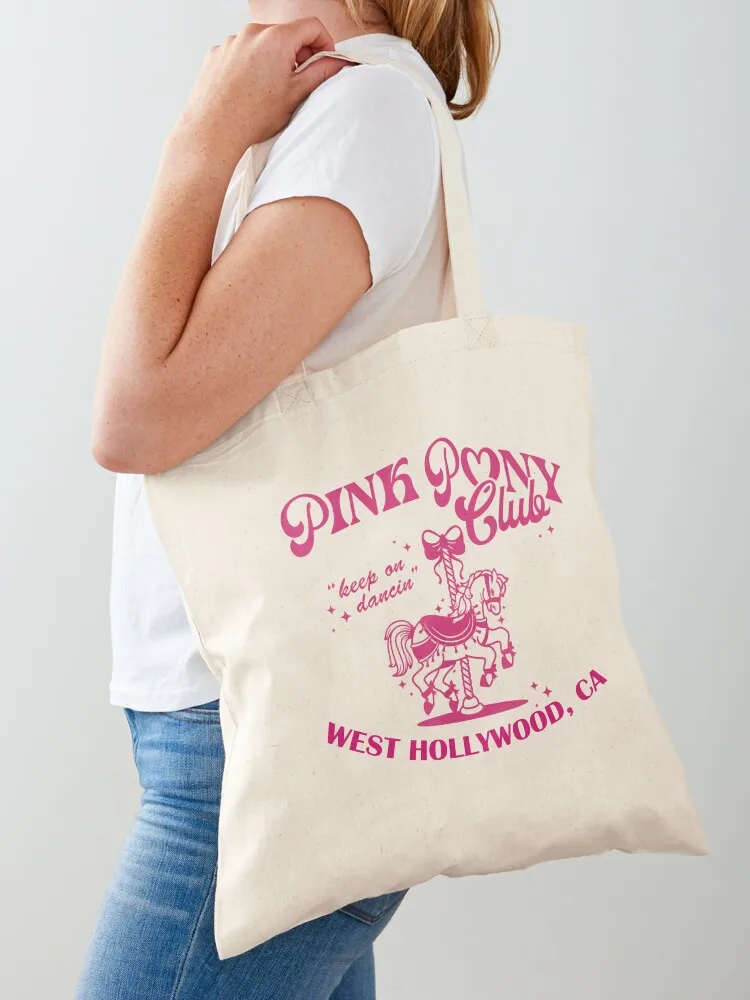 

Pink Boots Cowgirl Western Pony Club Tote Bag Shopper handbag university shopper bag Woman shopper bag custom tote