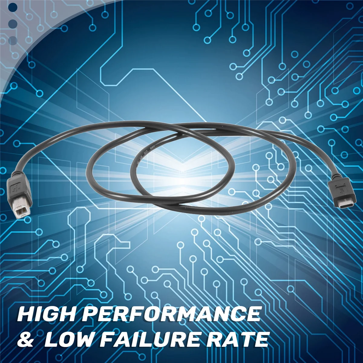 

AU49_USB-C USB 3.1 Type C Male to USB 2.0 B Type Male Data Cable Cord