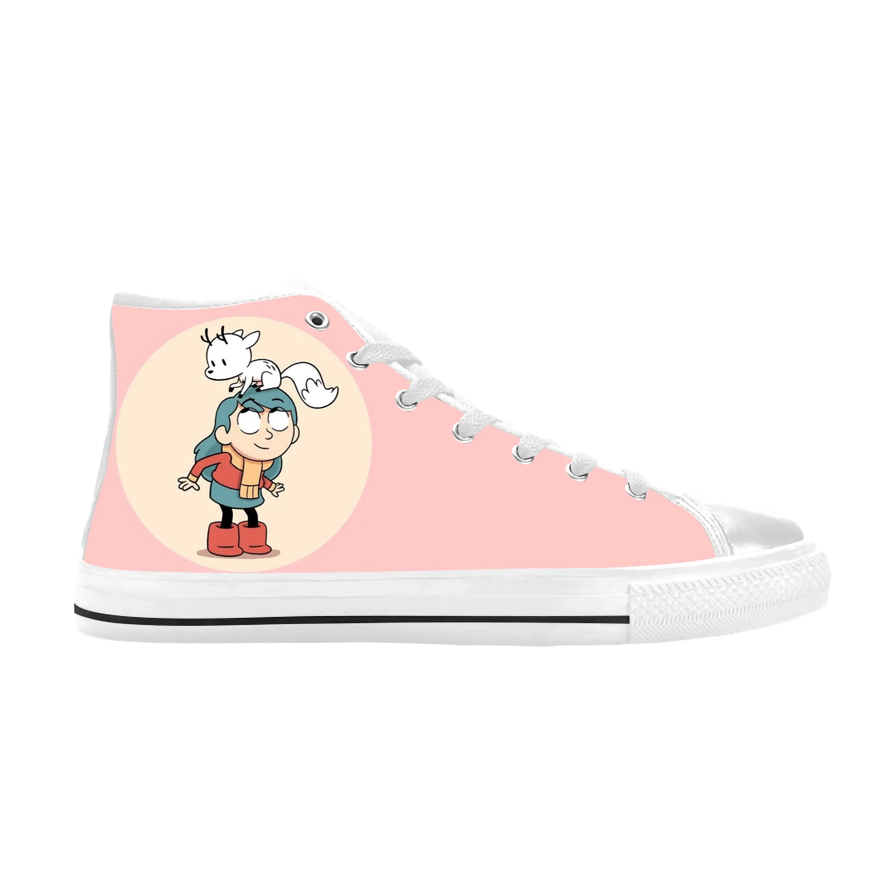 Hildas Anime Cartoon Manga Comic Funny Fashion Casual Cloth Shoes High Top Comfortable Breathable 3D Print Men Women Sneakers