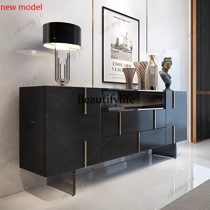 DD182Italian light luxury high-end dining side cabinet modern simplicity, storage cabinet living room, decorative storage cabine