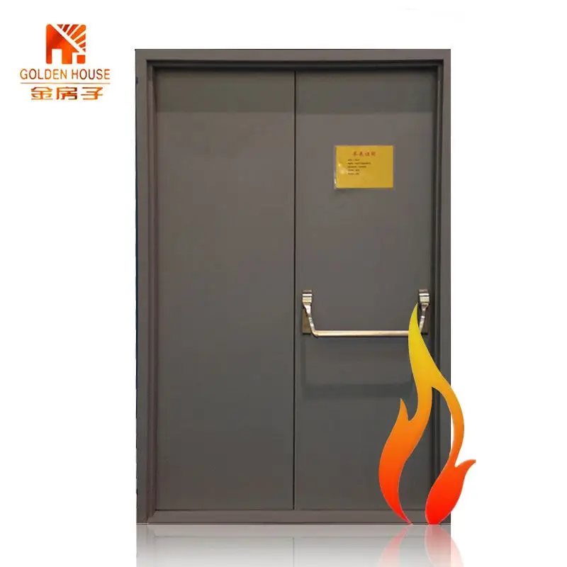 Metal Fire Door Steel Apartment Building Entry Doors Fire Steel Doorfire Rated Steel Doors