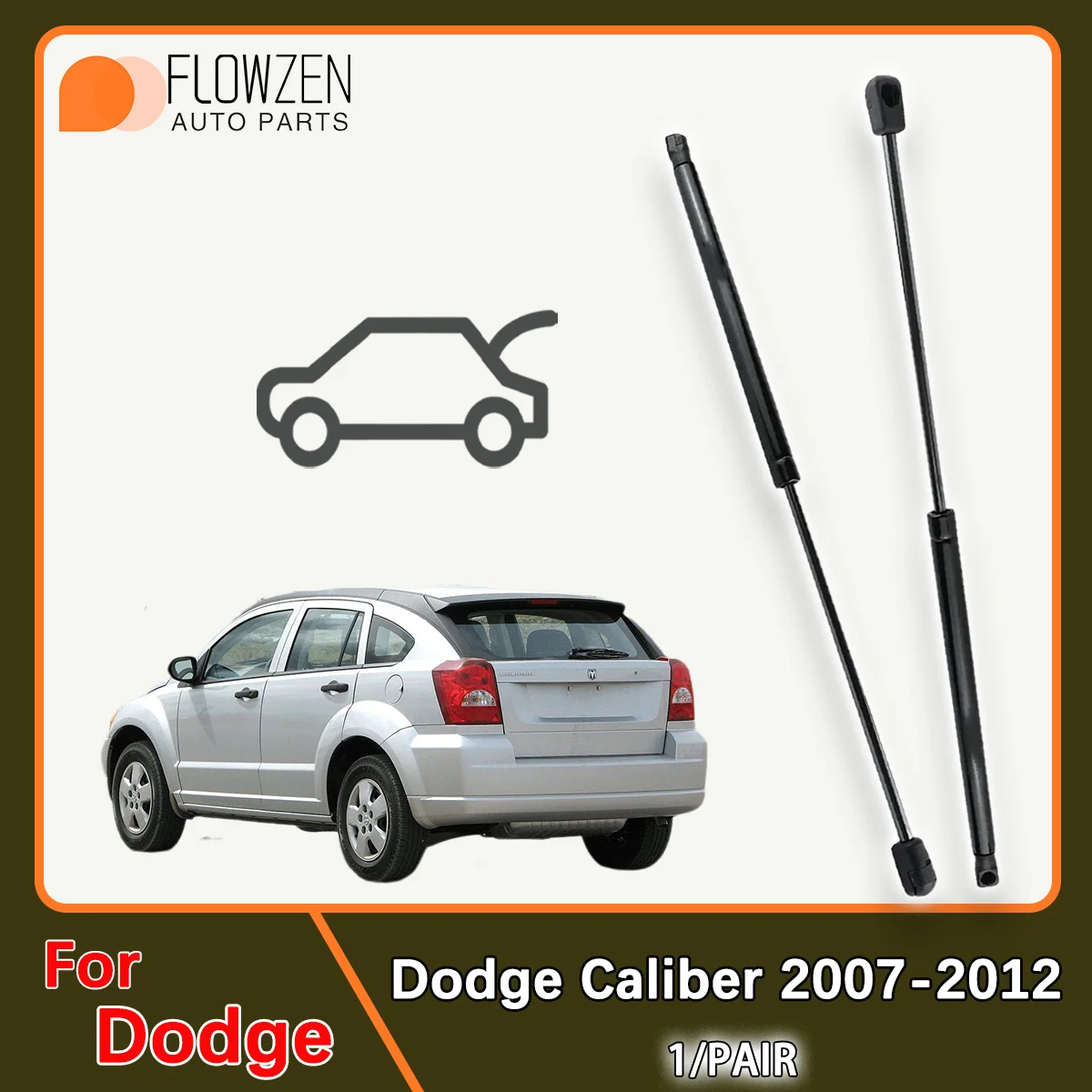 

Газовые стойки багажника, пружинная планка для Dodge Caliber 2007-2012, задняя амортизационная стойка, прижимная штанга OE 95583 431641 5074 168AC 5074 168AD