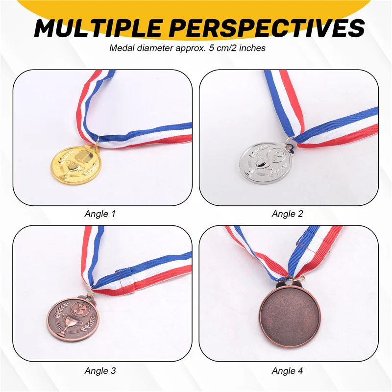 

BEDW-30Pcs Gold Silver Bronze Winner Medals Awards 1St 2Nd 3Rd Prizes For Competitions