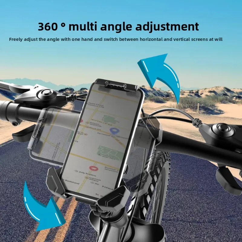 

Compact Phone Holder Universal Compatibility Phone Holder Outdoor Riding Use Fast Installation Phone Holder For Motorcycle Bike