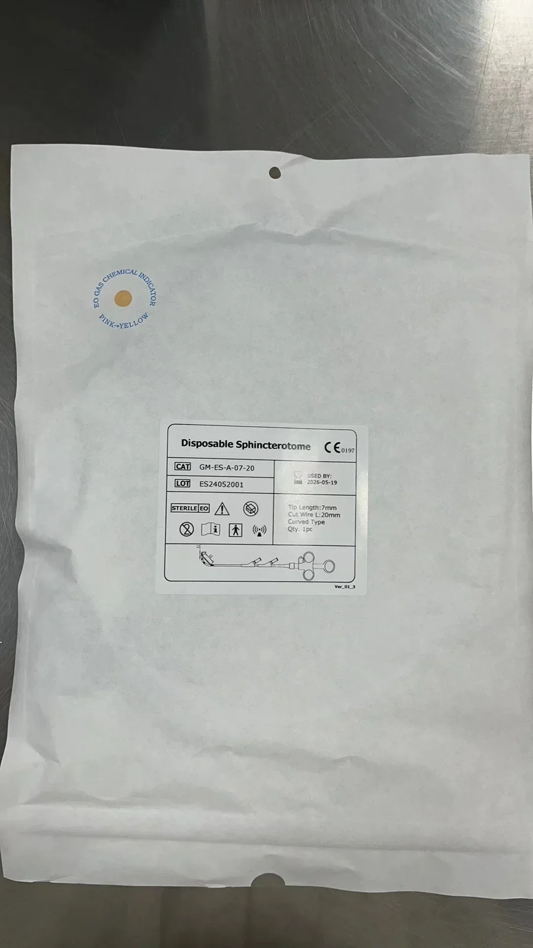 ERCP القطب الكهربائي الجراحي القابل للتصرف/الشطية الثلاثية التجويف