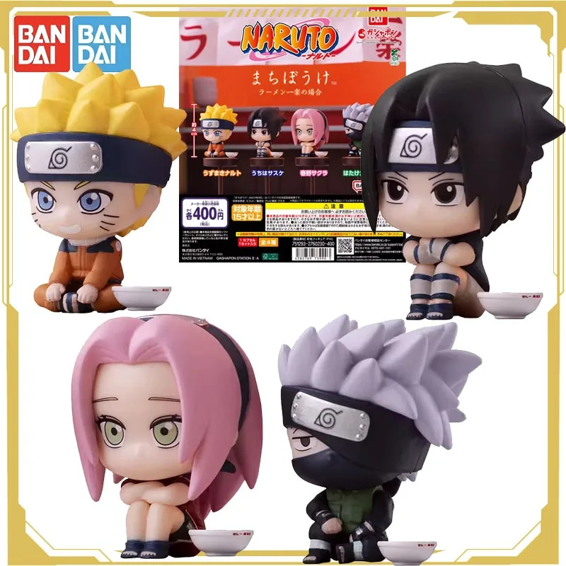 

Bandai Original Gashapon Naruto Anime Fiugure Waiting Uchiha Sasuke Uzumaki Naruto Action Figure Toys for Boys Girls Kids Gift