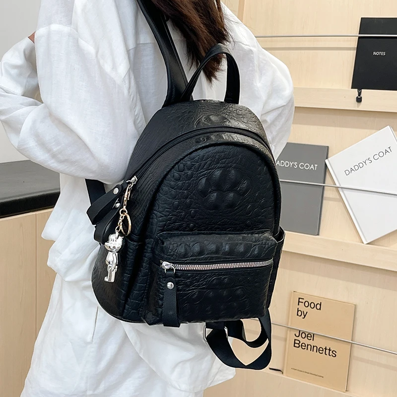 Women\'s Backpack Ladies Big Bagpack for Teenager Girl PU Leather Large Capacity Shoulder Bags for Women 2024 Mochilas Feminina