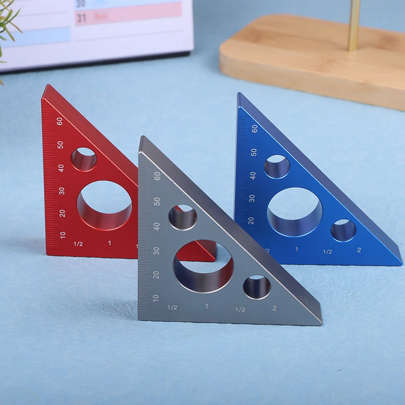 Red/Blue/Silver Right Angle Marking Ruler Square Carpentry Professional Joinery Woodworking Carving Diy Tool Table Saw Accessori