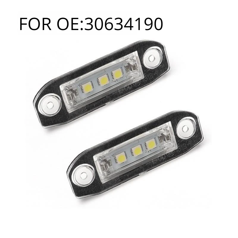 

High Quality Hot Selling 2PCS for Volvo S80 XC90 S40 V60 XC60 S60 C70 V50 XC70 V70 White CarLamp LED License Plate Light