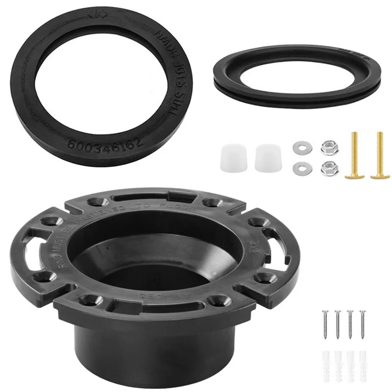 ABKY-สำหรับโดเมติก 300 310 320 RV ชุดอะไหล่ทดแทนห้องน้ำประกอบด้วยซีล, หน้าแปลนพื้นและซ็อกเก็ต 3 นิ้ว (385345892)