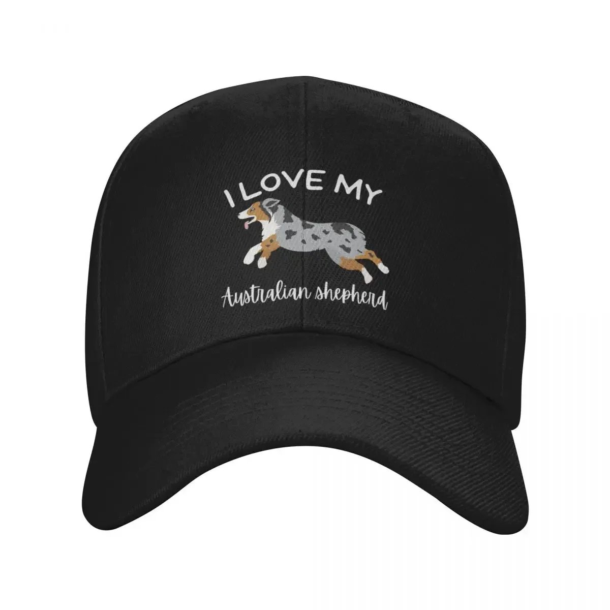 I love my Australian shepherd Baseball Cap fashionable Designer Hat Trucker Cap winter hats for men For Men Women's