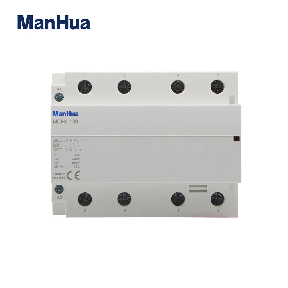 ManHua MCH8-100 400V 100A 4P AC Household Electric Contactor Elevator Modular Contactor