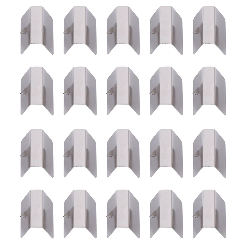 20 Pcs Car Rain Eyebrow Clip Wind Rain Deflector Metal Fitting Clips Replacement For Heko G3 Send Clip