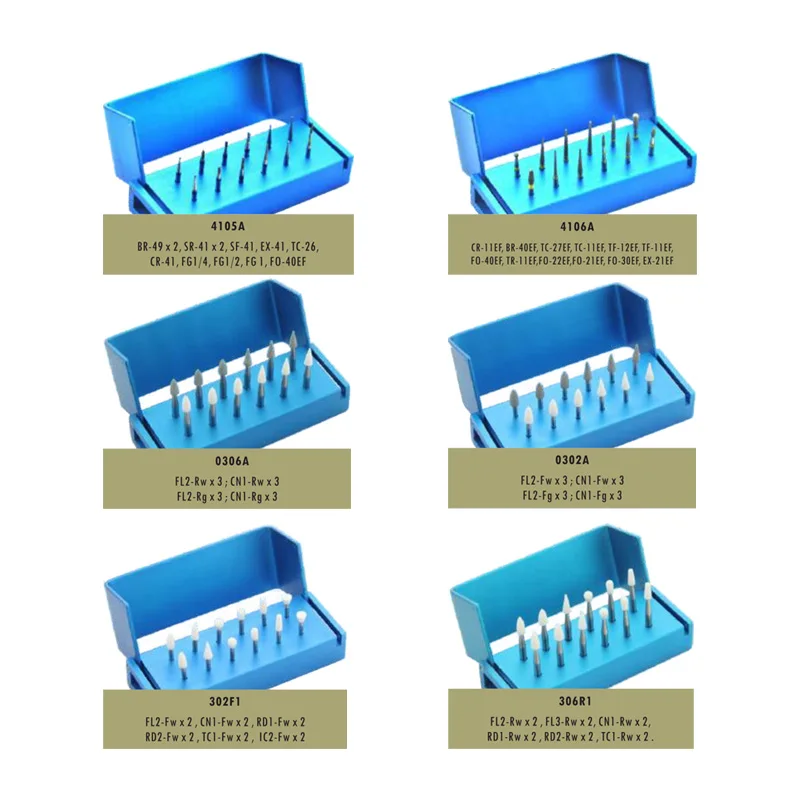 12pcs/set Dental Burs Drills Kit Teeth Polishers Composite Ceramics Finishing Kit Dental Lab Tools