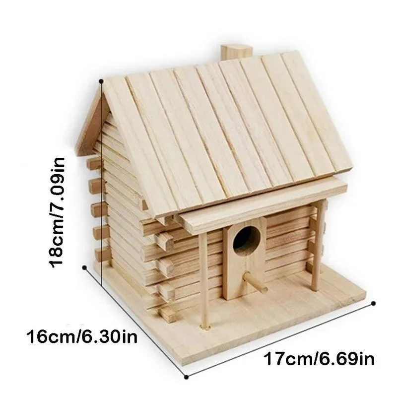 Weatherproof Wooden Bird Nest House 6
