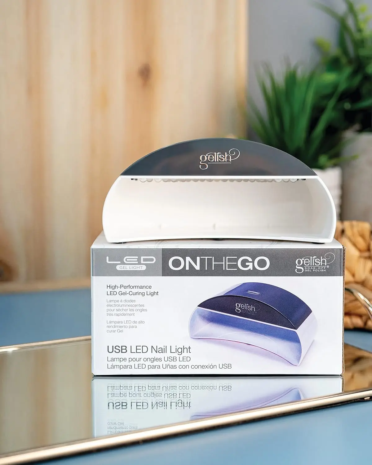 ジェルネイル用MINI On The Go LEDライト – ポータブル、USB給電、45秒硬化、軽量＆プロ仕様