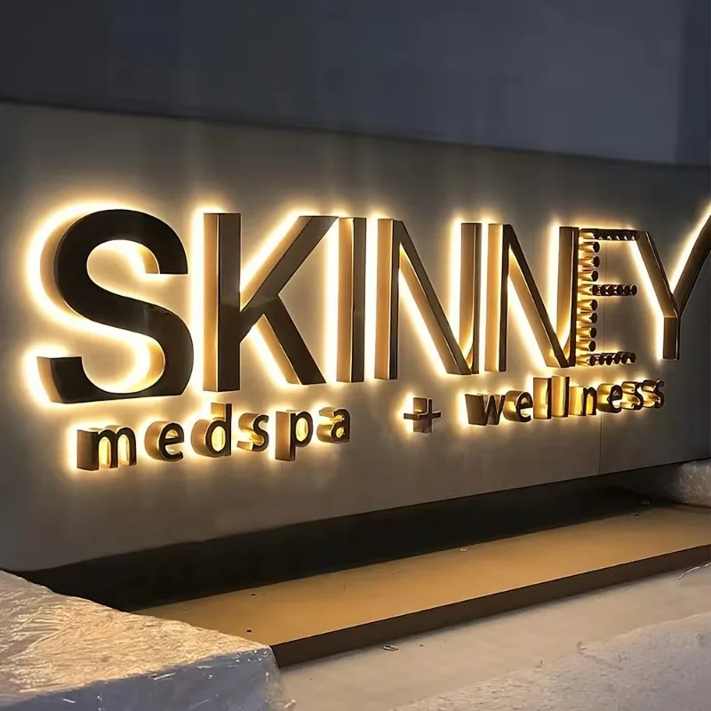 Customized Signage Backlit Dimensional Led Business Sign Channel Letter Sign for Custom Office Signs