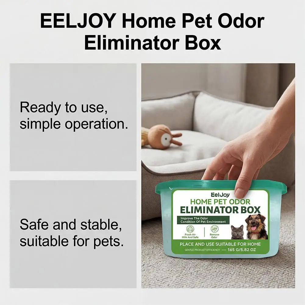 Pet Deodorizer Box for Cat Litter Odor Neutralizer and Dog Smell Relief Long Lasting Home Air Freshener 165g Litter Box Fresh