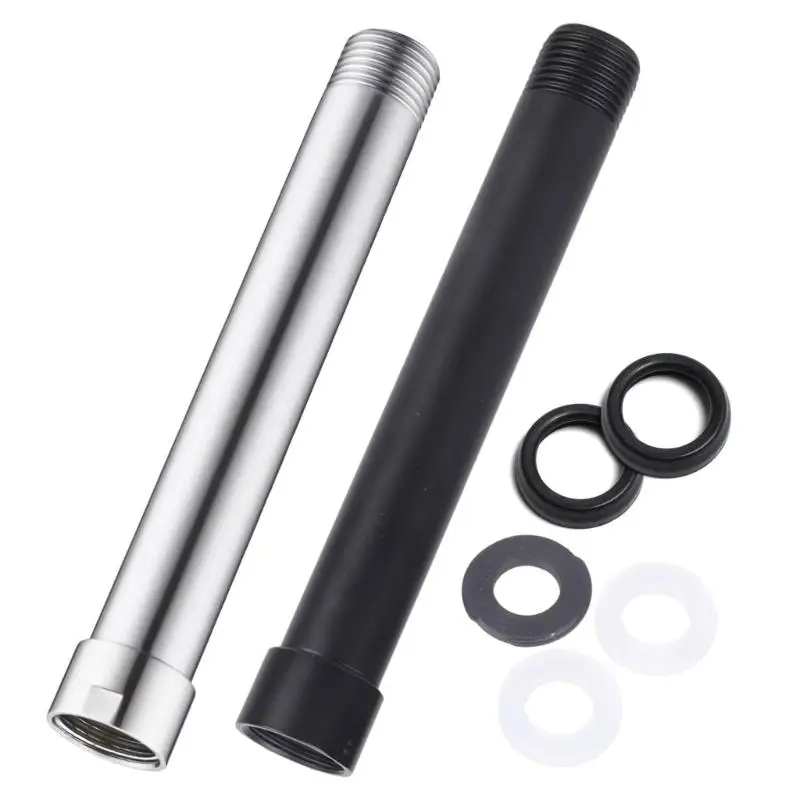 Picture 6: 652F Elegant Shower Extension Pipe Extend Tube Shower Extender Shower Extend Pipe Round Shower Head Extension Rod Enduring