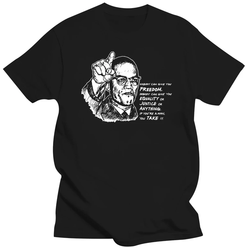 Malcolm X Civil Rights Black History Nobody Can Give You Freedom Unisex T Shirt