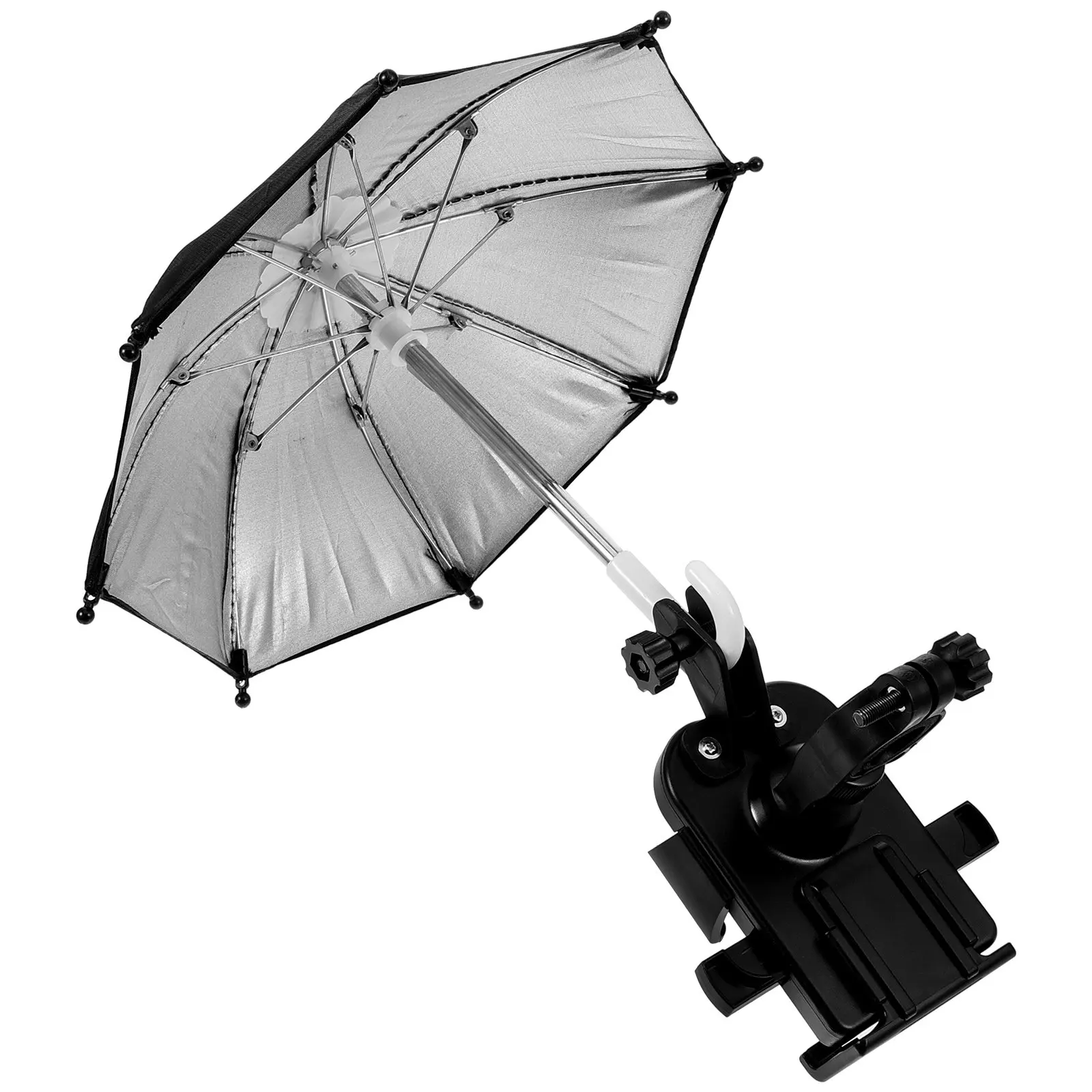 

1Set Bike Phone Holder with Umbrella Hands Free Waterproof Wind Rain Protection Smartphone Support Stand for Electric Bicycle