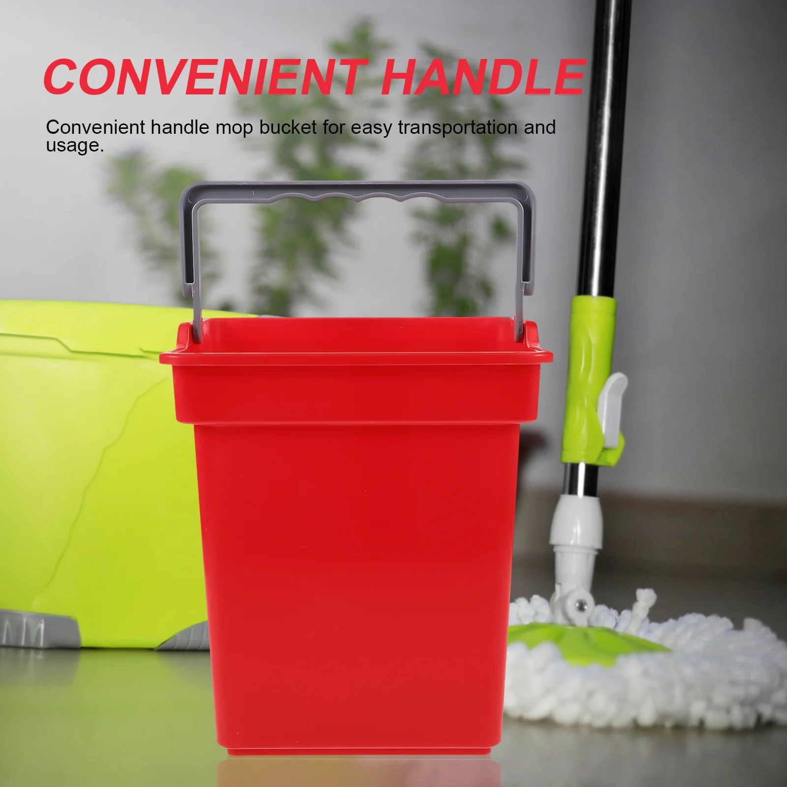 

4L Large Capacity Plastic Cleaning For Home Laundry Garden Portable Water Bucket With Multipurpose Bucket Handle