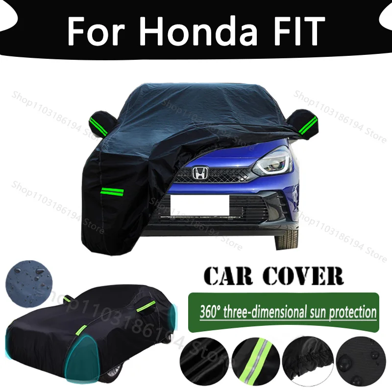 

For Honda FIT Outdoor Protection Full Car Cover Snow Covers Rainwater Sunshine Dustproof Scratches Car Cover