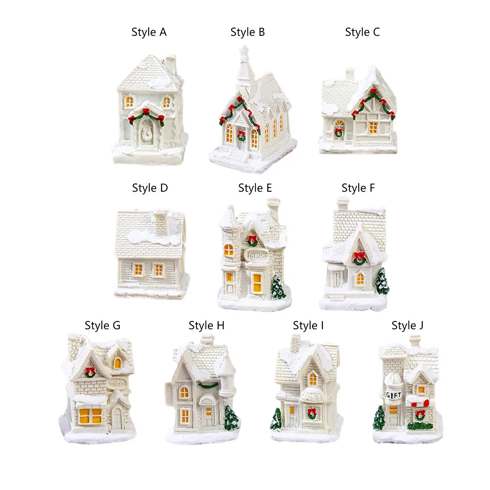 عيد الميلاد متوهجة منزل الحرف عطلة الديكور للحزب DIY داخلي عيد الميلاد