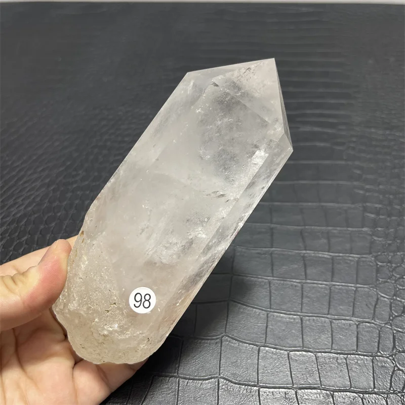 

587g natual crystal healing clear quartz point wand tower