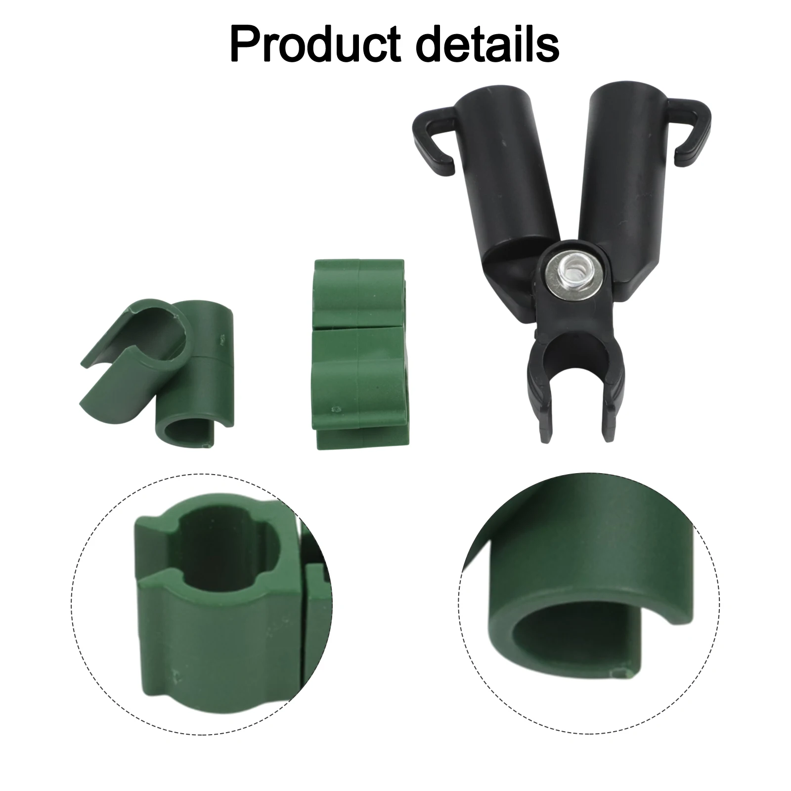 

75 Plant Garden Connector Clips Set with Adjustable Angles for Support of Climbing Vegetables and Plants 11mm Size