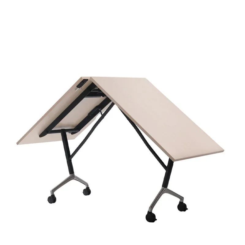 

metal leg smart folding conference table foldable meeting table desk with wheels