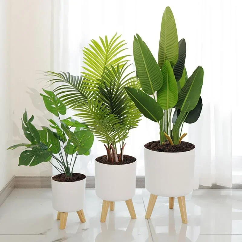 1PC Indoor Plastic Flowerpot Self Watering Plant Pot with Water Level Indicator Home Decoration Bonsai Pots Plants Accessories - view 6