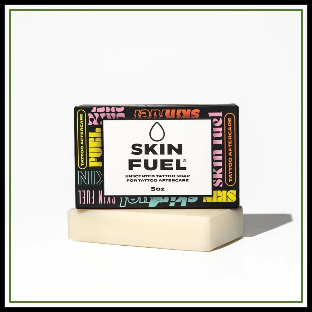 

Unscented Tattoo Aftercare Soap Bar with Jojoba Seed Oil & Aloe – Gentle Moisturizing Wash for New Ink, 5 oz