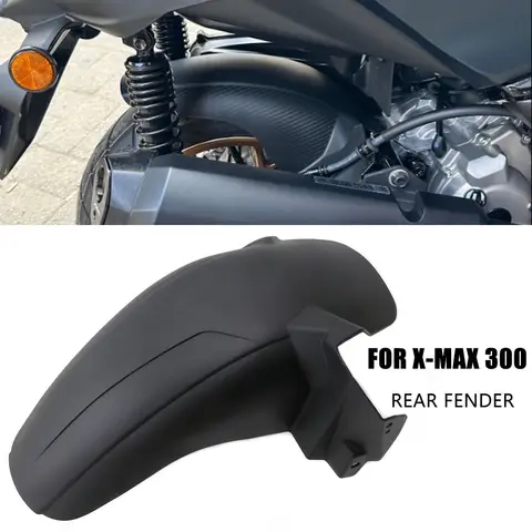 오토바이 리어 머드 가드 ABS 블랙 수정 액세서리 YAMAHA XMAX 300 2018-2023에 적합