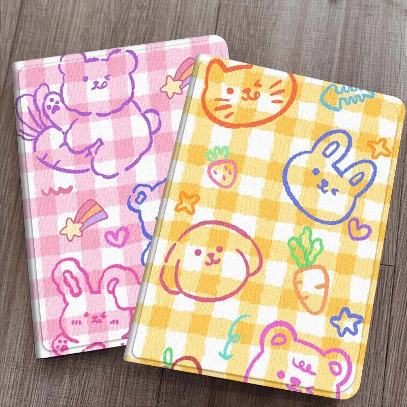 

Colorful Line Animal Pattern For Samsung Galaxy Tab S7 S8 S9 S10 S11 FE Plus Lite Tablet Case