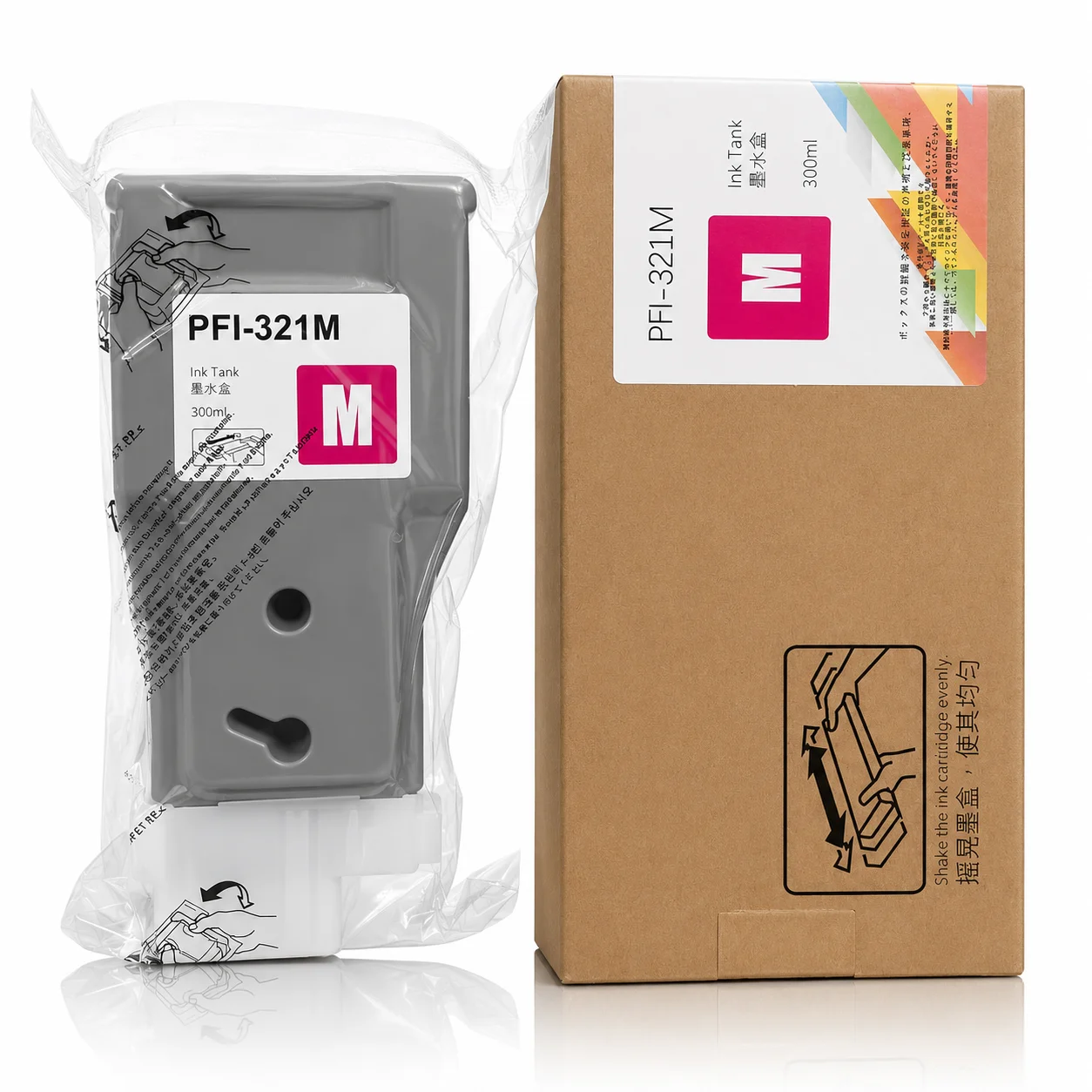 PFI-321 PFI-320 Compatible Ink Cartridge For Canon TM-200 TM-205 TM-300 TM-305 TM-350 TM-355 TM-250 TM-255 Printer PFI320 300ml