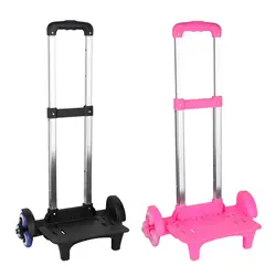 Stair Climber Folding Hand Truck Telescoping Handle with 6 Wheels Aluminum Alloy