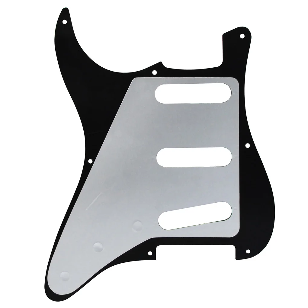 FLEOR 1pcs 8-Hole Vintage ST Guitar Pickguard SSS Scratch Plate & Screws for Electric Guitar Parts