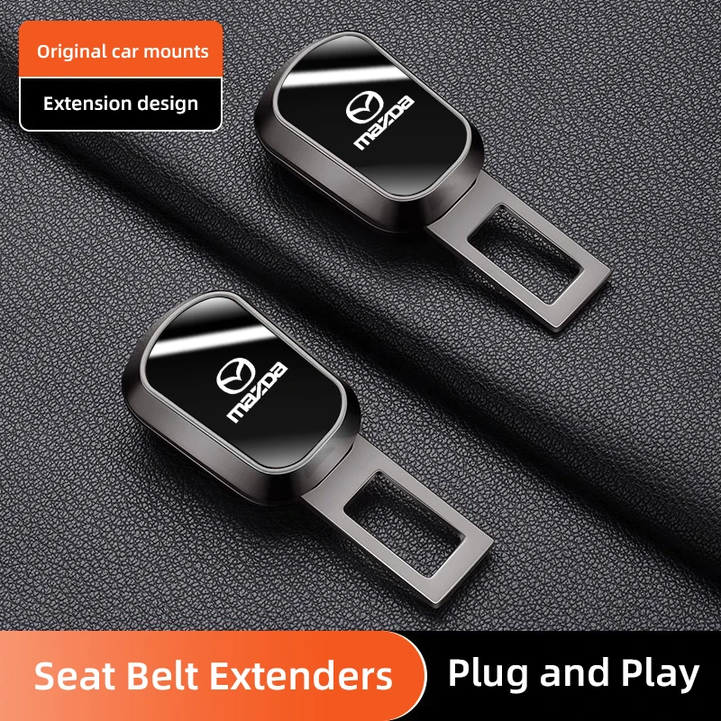 Car Seat Belt Extender Buckle Safety Strap Accessories For Mazda 2 3 5 CX5 CX-60 CX3 CX9 MX5 Axela Atenza CX30 CX7 GL MX3 BM RX8