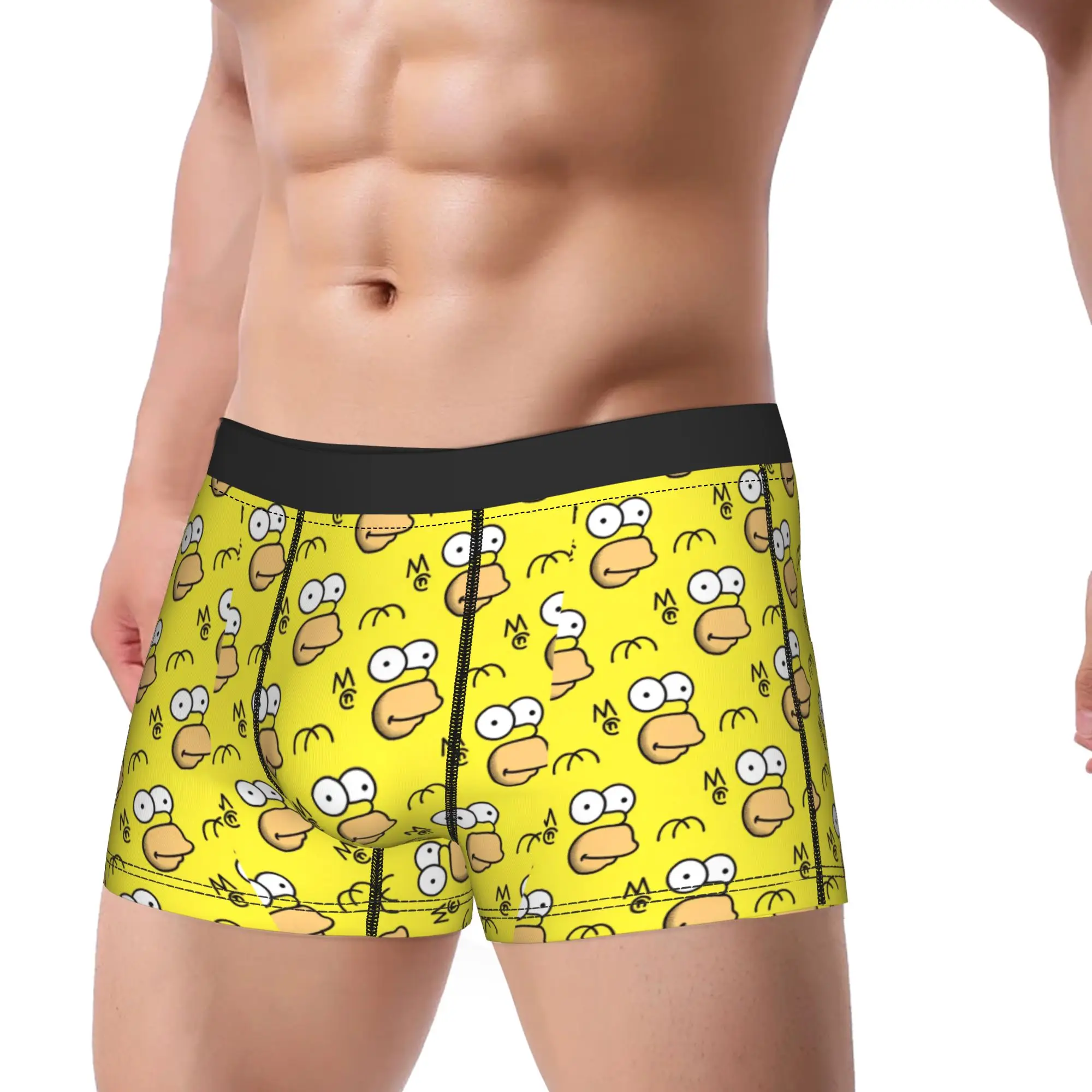 Men Simpsonseds Anime Family life Boxer Shorts,Ultra Soft  Underwear Underpants