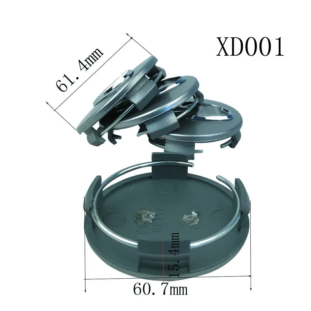 Set/4pcs Car Accessories Wheel Hub Center Cover For Hyundai Car Modification with logo