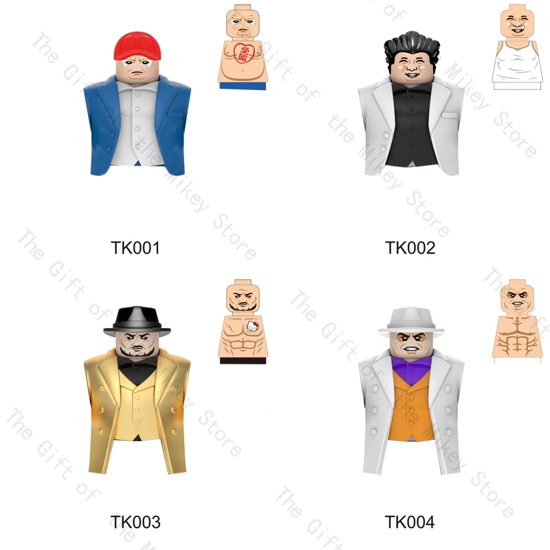 Nuevo Big Fig Jack Horner Gru Kingpin Prisident Ma Dong-Seok abrigo mini bloques de construcción figuras juguetes TK001 TK002 TK003 TK004