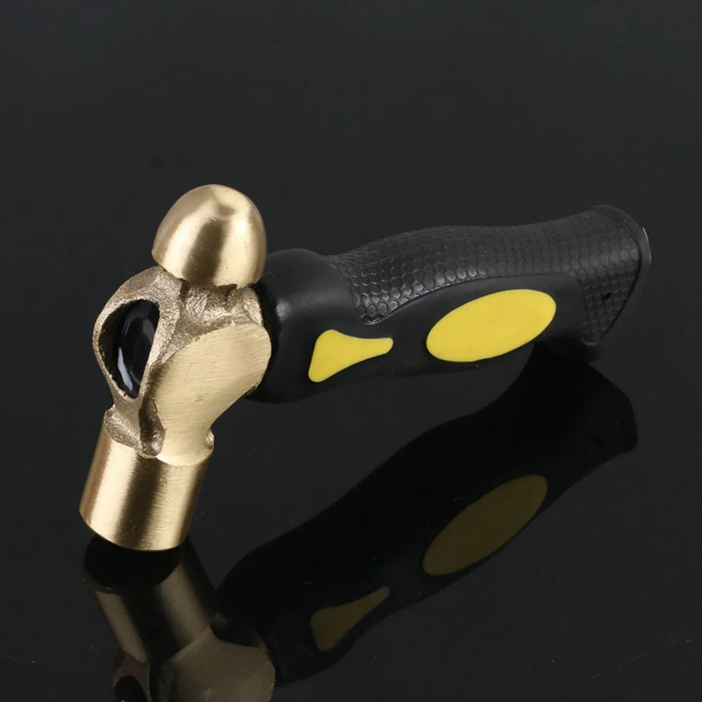 

1lb Brass Hammer Double-Face Mallet Heads Stamping Tool for DIY Jewelry Making Precision Striking Beginner Intermediate Use
