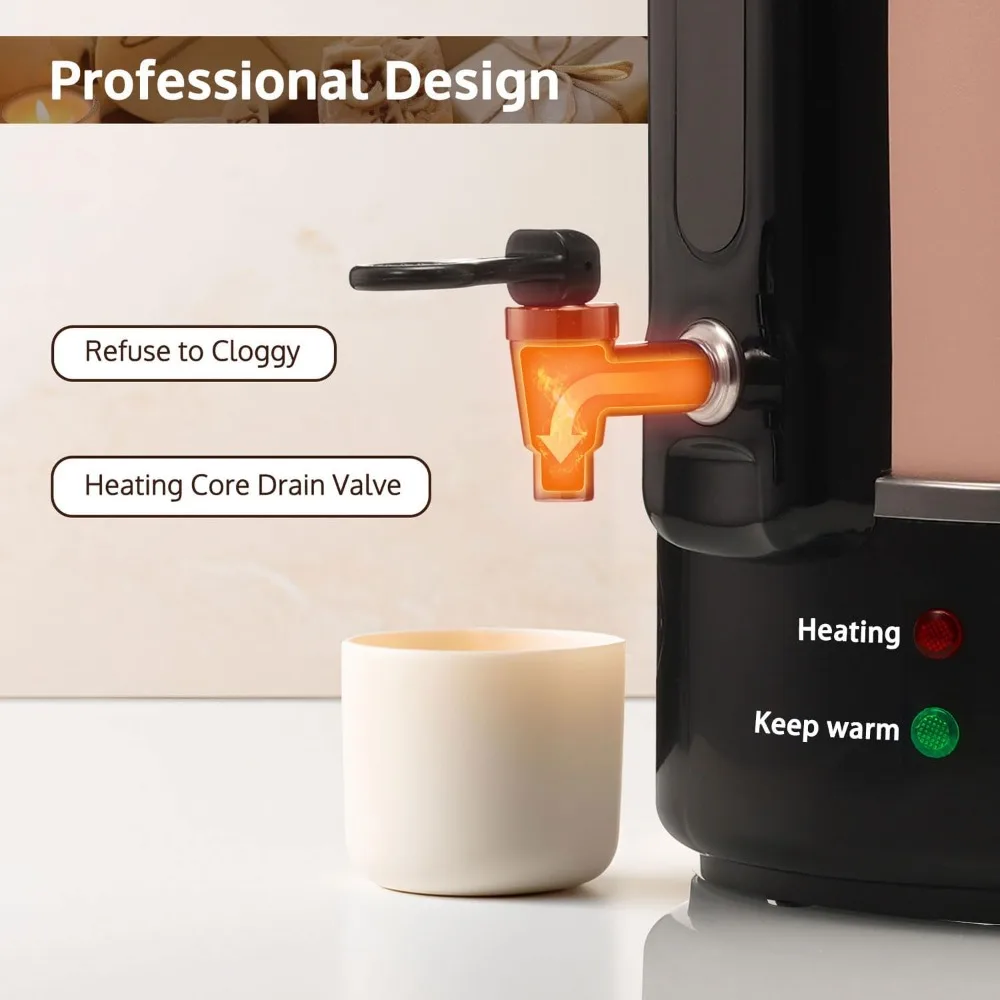 

Расплавитель воска для изготовления свечей, большой горшок для плавления воска на 6 л с нагревательным носиком и цифровым дисплеем, идеально подходит для бизнеса или поделок