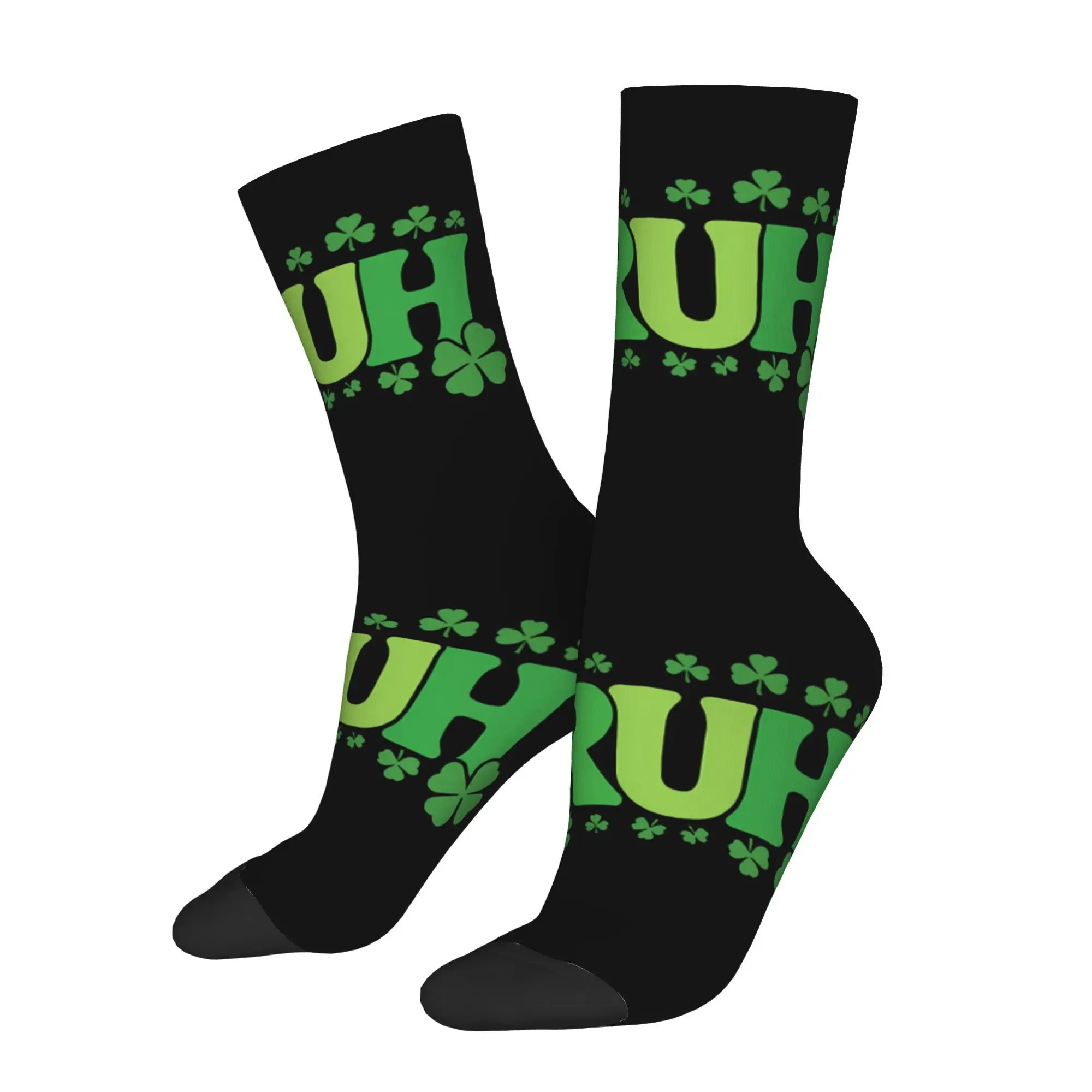 

Retro Funny Irish Bruh Men's Socks St. Patrick's Day Unisex Harajuku Funny Crew Sock Gift
