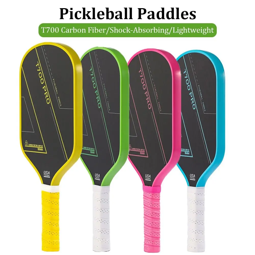 

Ракетки для пиклбола T700 PRO с матовой поверхностью, нескользящие, из углеродного волокна, легкие, для детей