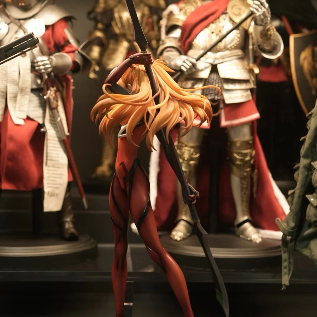 [Top Version] Czerwony Strój Bojowy Figurka Asuki, Wojowniczka Evangelii Nowego Wieku Eva Ornament Prezent Animacja